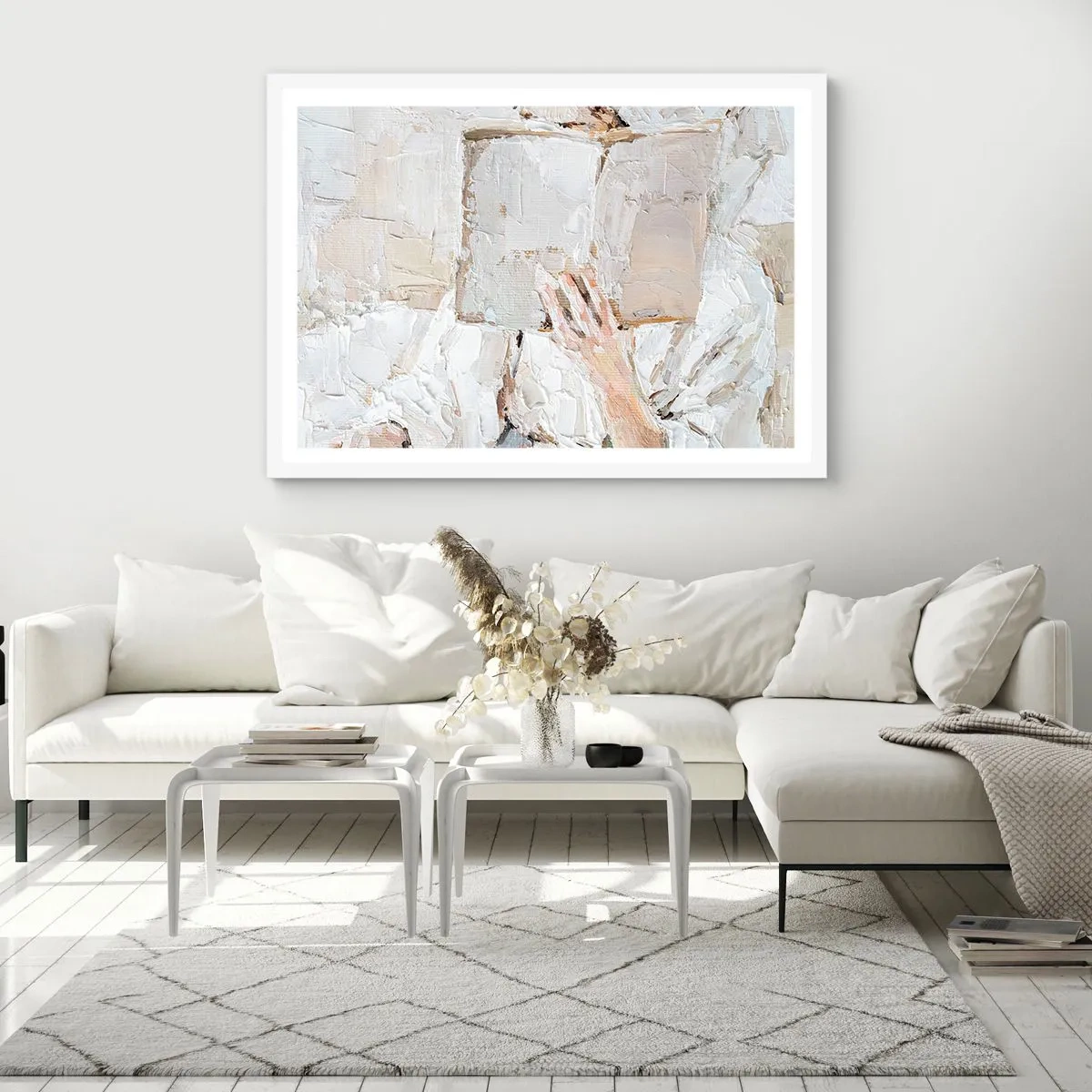 Plakát v bílém rámu - V jiném světě - 91x61 cm