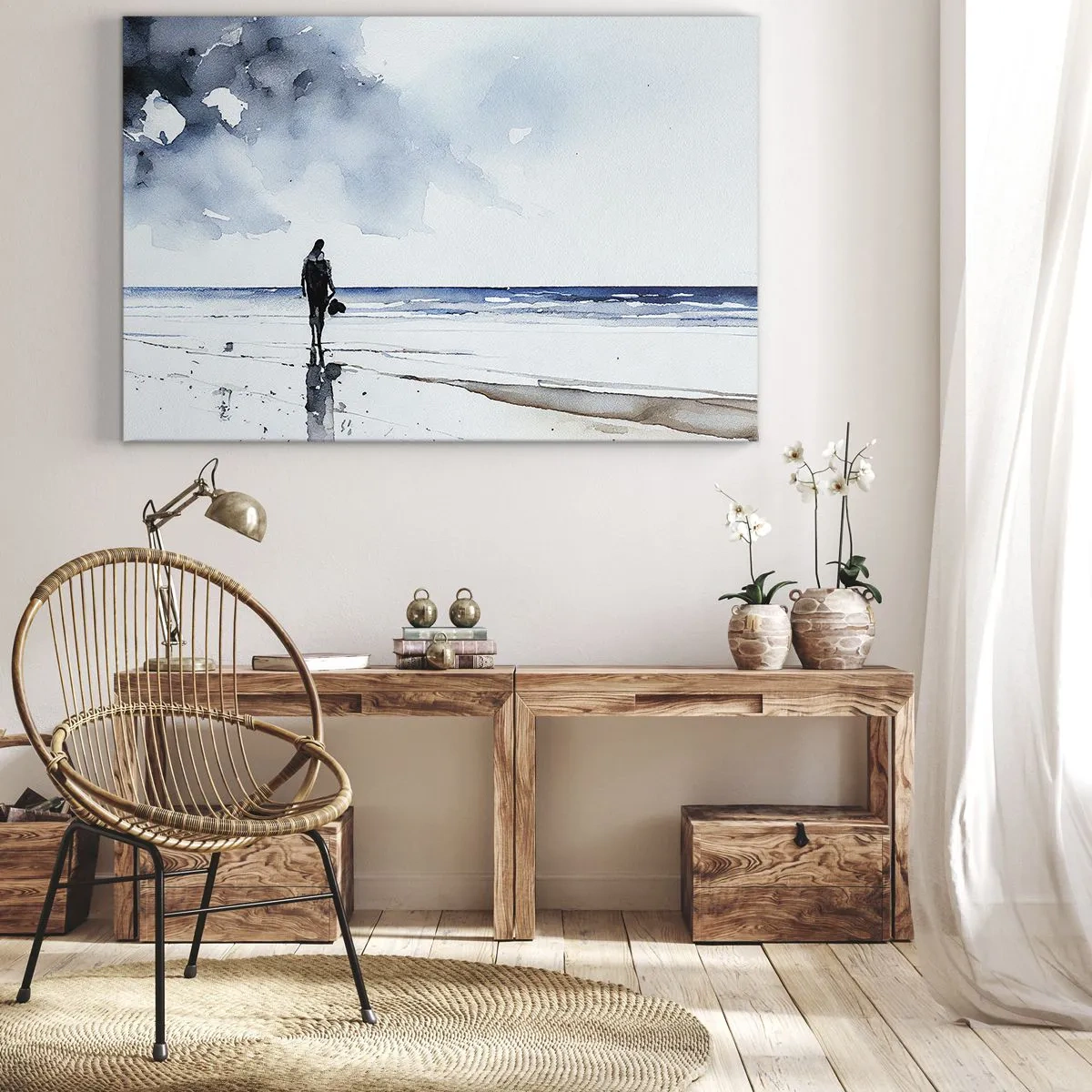 Obraz na plátně - Rozhovor s mořem - 70x50 cm
