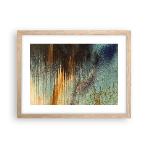 Plakát v rámu světlý dub - Nenáhodná barevná kompozice - 40x30 cm