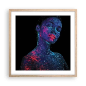 Plakát v rámu světlý dub - V hvězdném prachu - 50x50 cm