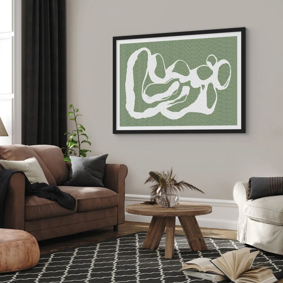 Plakát v černém rámu - Volání prostoru - 40x30 cm