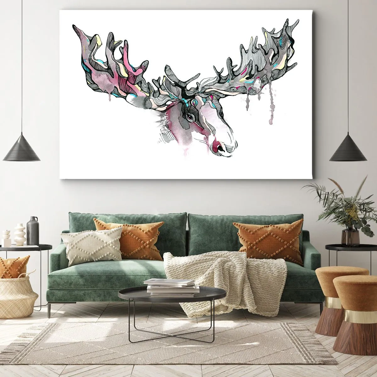 Obraz na plátně - Koruna lesního krále - 120x80 cm