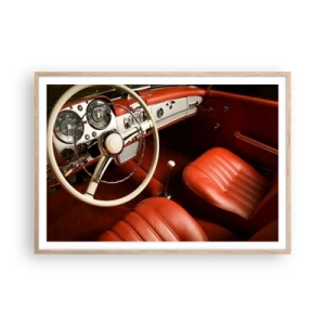 Plakát v rámu světlý dub - Luxus ve stylu vintage - 100x70 cm