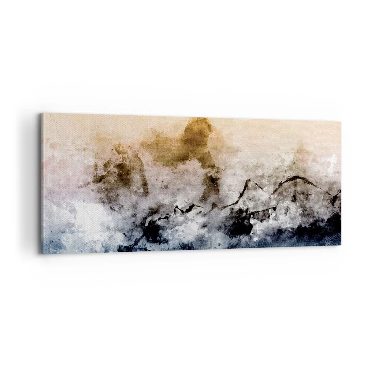 Obraz na plátně - Ponořené do mračna mlhy - 100x40 cm