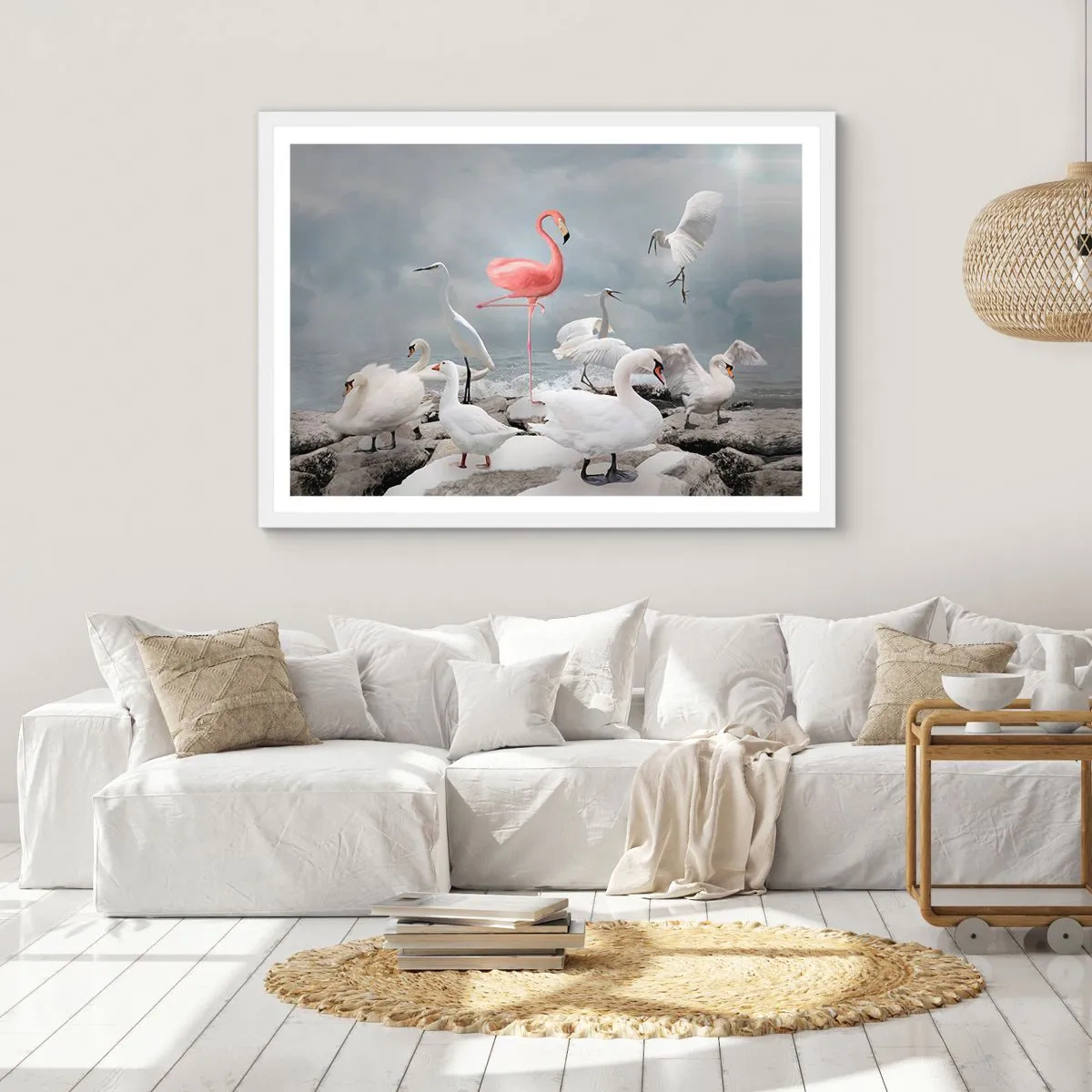 Plakát v bílém rámu - Kde jsem se tu vzal? - 100x70 cm