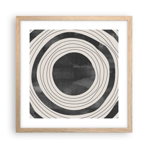 Plakát v rámu světlý dub - Přesný zásah - 40x40 cm