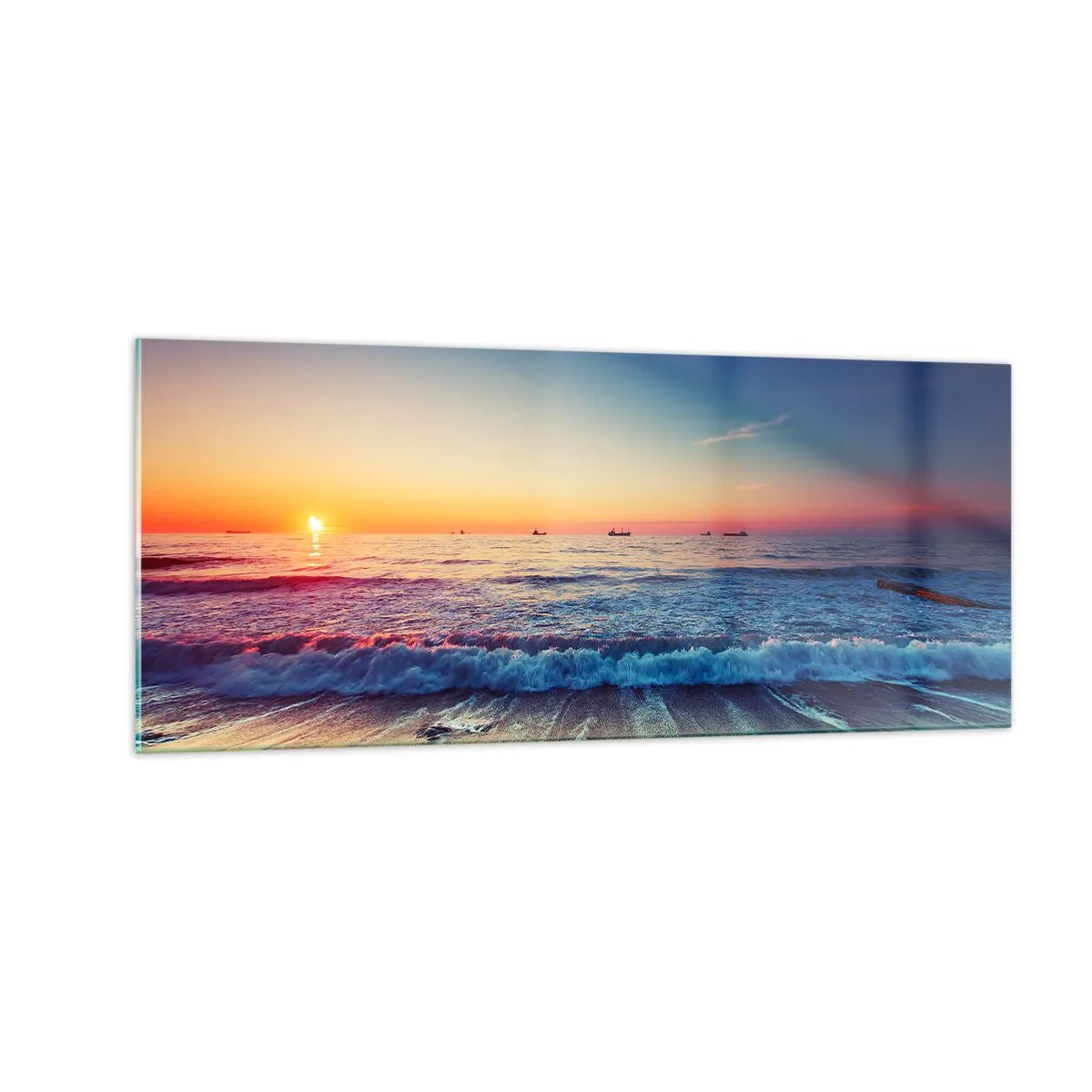 Obraz na skle - Co je za obzorem? - 100x40 cm