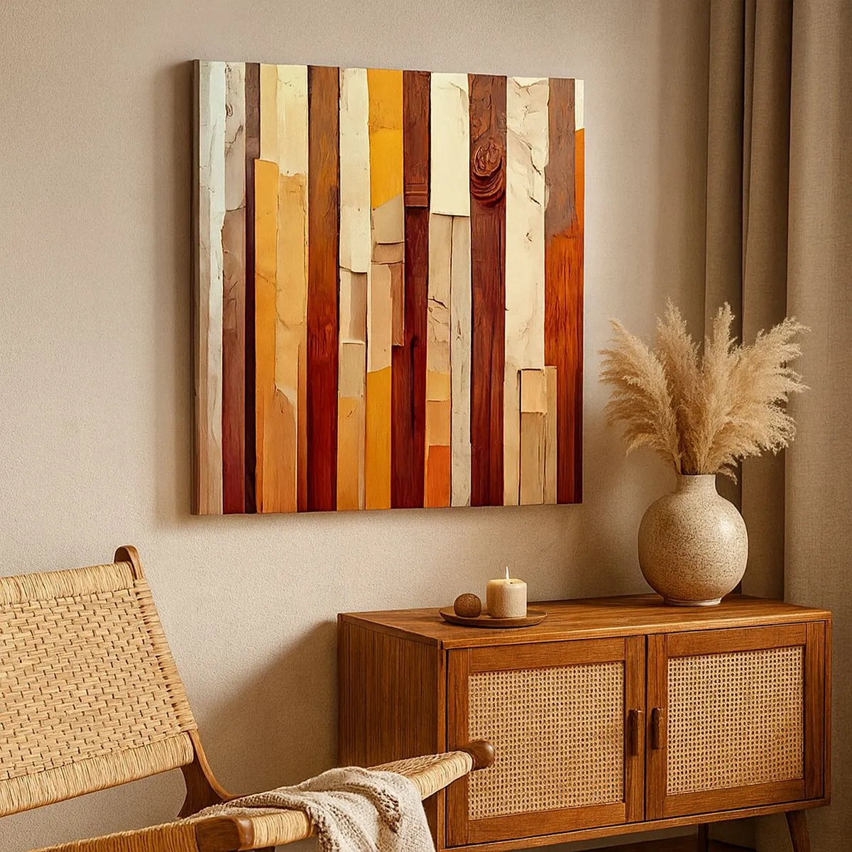 Obraz na plátně - Hymna lesních stromů - 30x30 cm