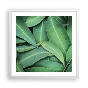 Plakát v bílém rámu - Šťavnaté a svěží - 50x50 cm