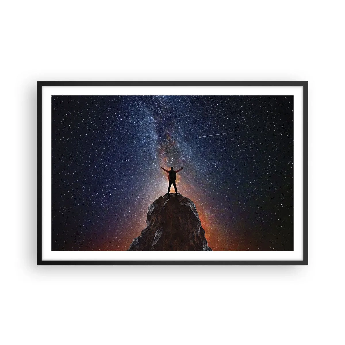 Plakát v černém rámu - Síla je se mnou! - 91x61 cm