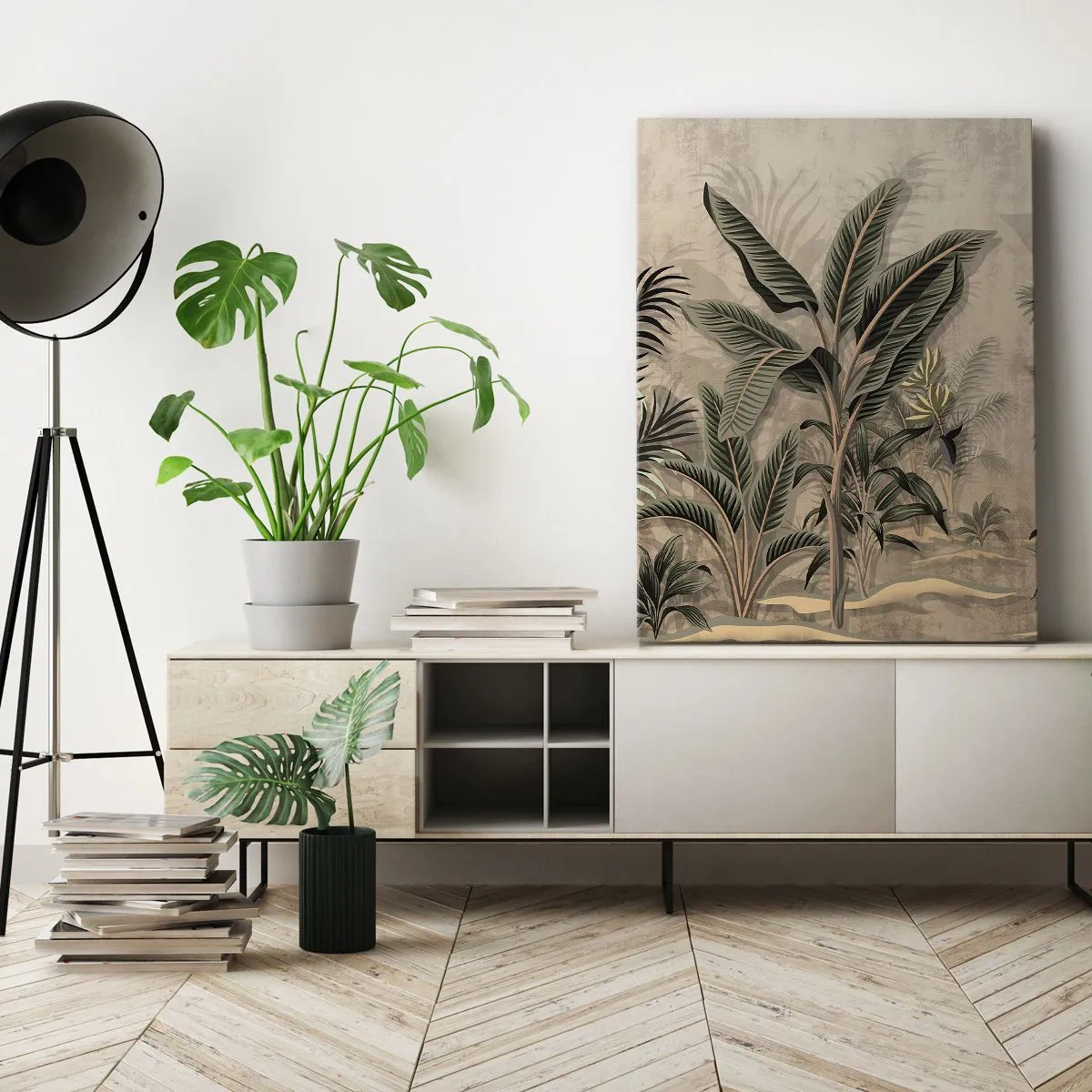 Obraz na plátně - Rytina v koloniálním stylu - 50x70 cm