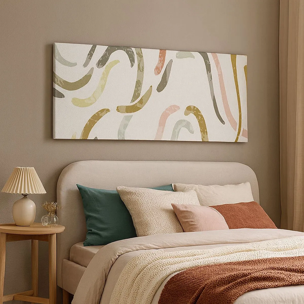 Obraz na plátně - Radostný tanec abstrakce - 100x40 cm