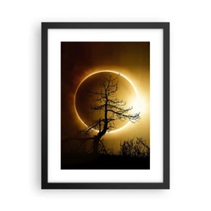 Plakát v černém rámu - Úplné zatmění - 30x40 cm