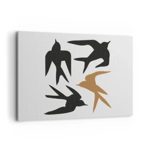 Obraz na plátně - Vlaštovky - 100x70 cm