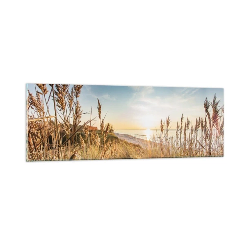 Obraz na skle - Severní pláž - 90x30 cm
