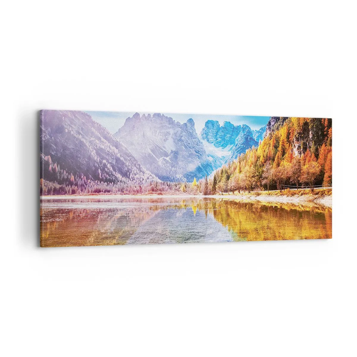 Obraz na plátně - A v horách už je podzim - 100x40 cm