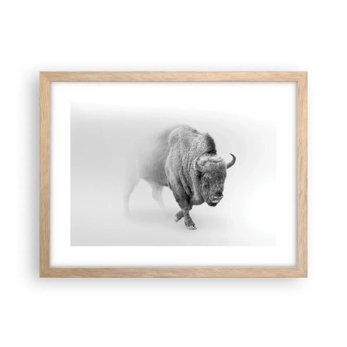 Plakát v rámu světlý dub - Král prérie - 40x30 cm