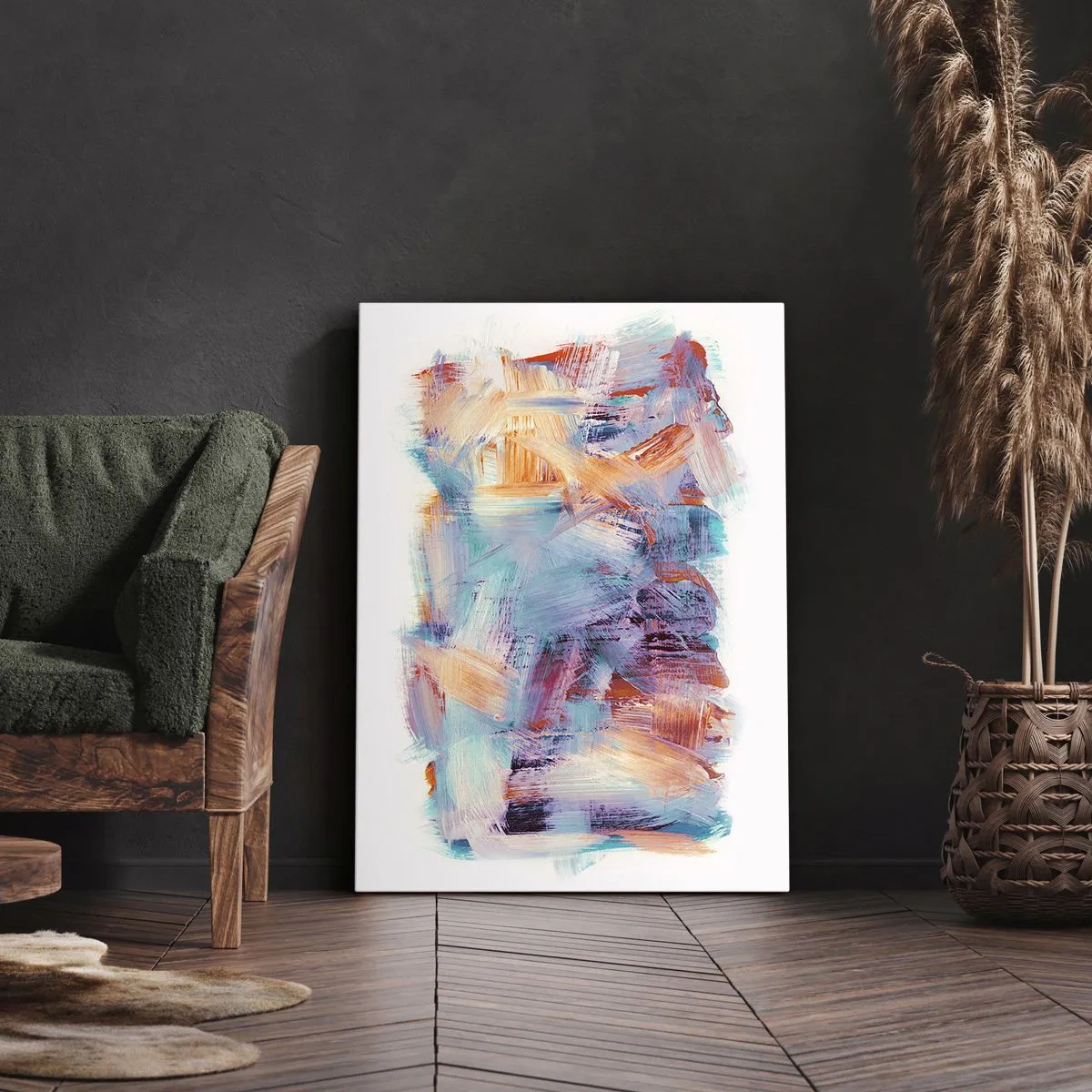 Obraz na plátně - Barevný nepořádek - 70x100 cm