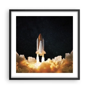 Plakát v černém rámu - Ad astra! - 50x50 cm