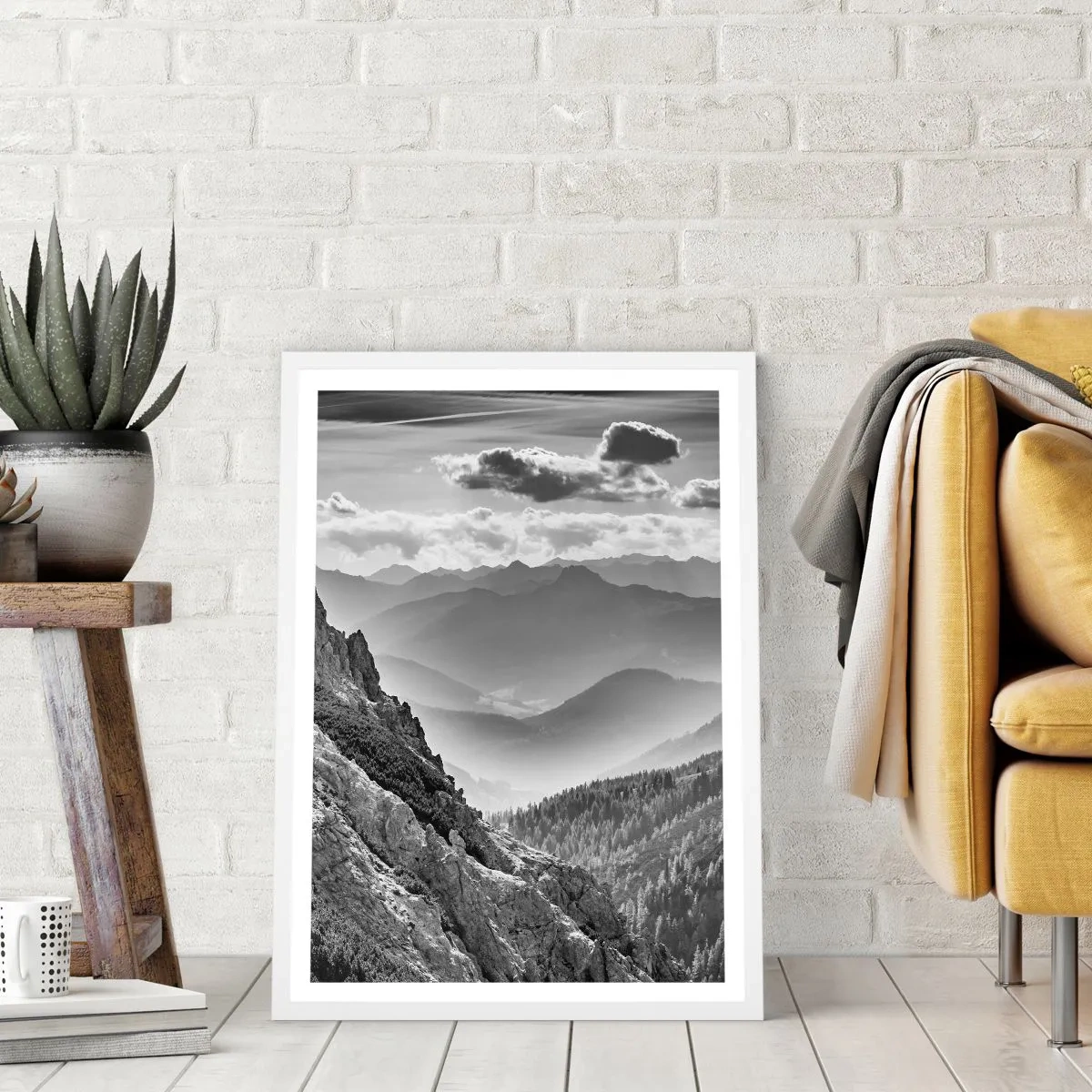 Plakát v bílém rámu - Až k obzoru - 61x91 cm