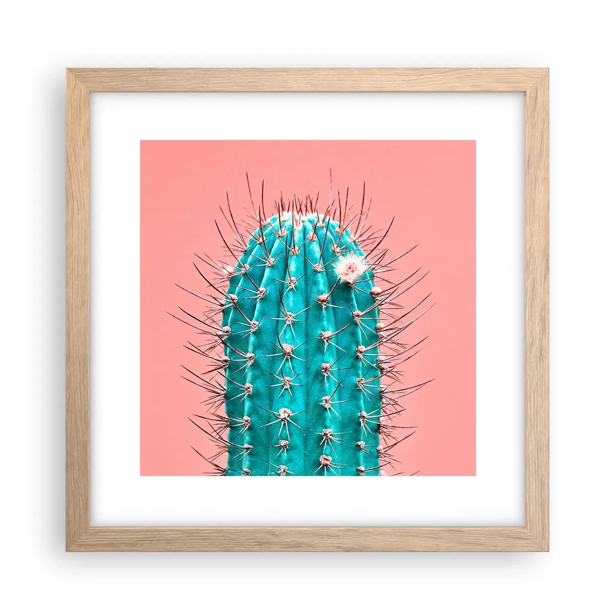 Plakát v rámu světlý dub - Jen koukej - 30x30 cm