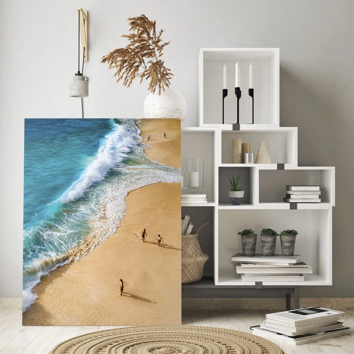 Obraz na skle - A pak slunce, pláž… - 50x70 cm