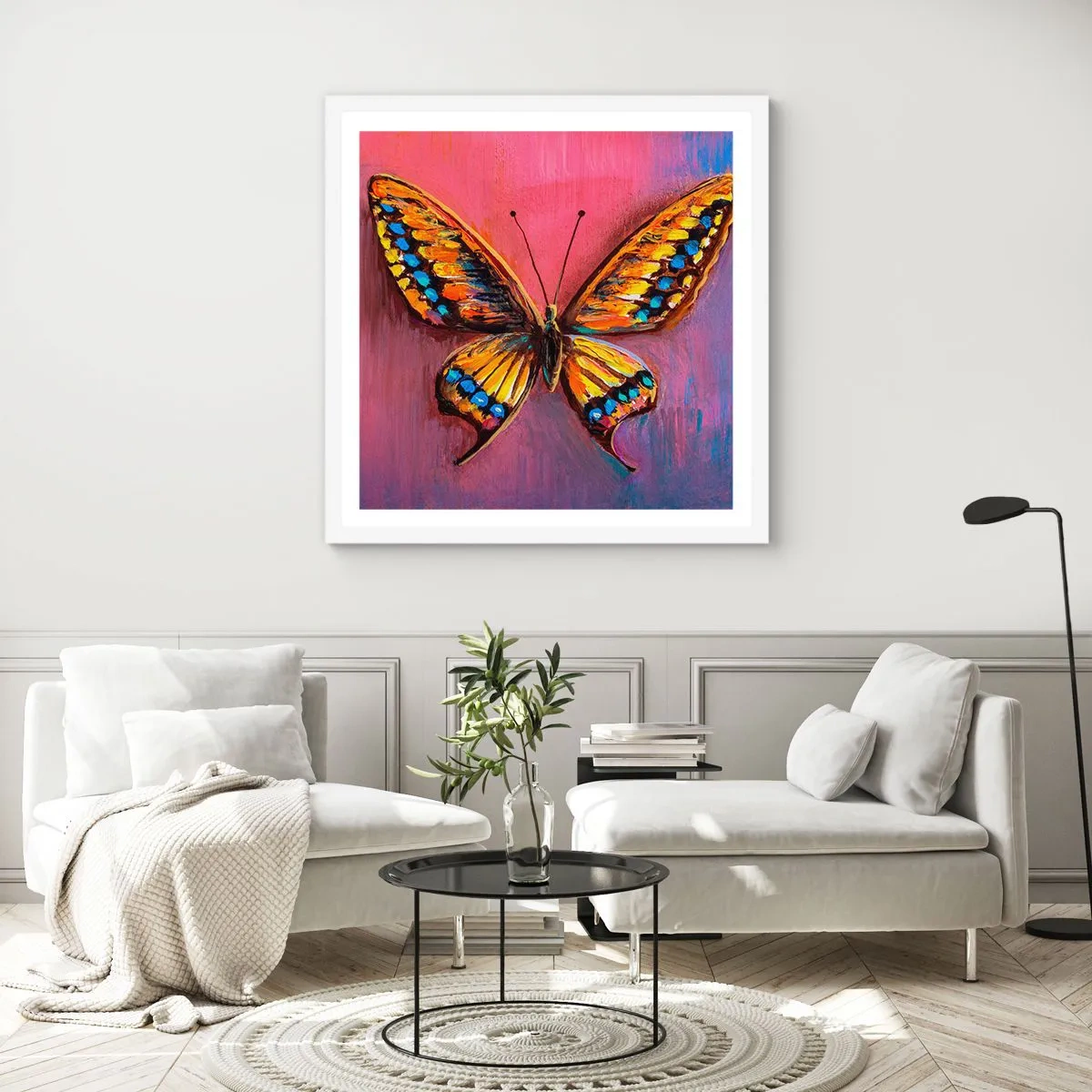 Plakát v bílém rámu - Klenot přírody - 60x60 cm