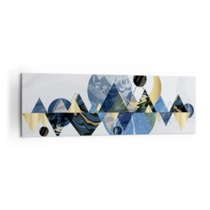 Obraz na plátně - Geometrická krajina - 160x50 cm