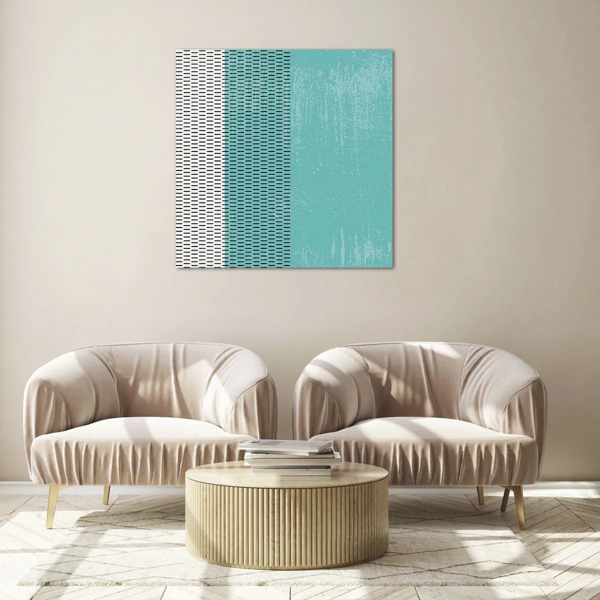 Obraz na skle - Vyvážená kompozice - 60x60 cm