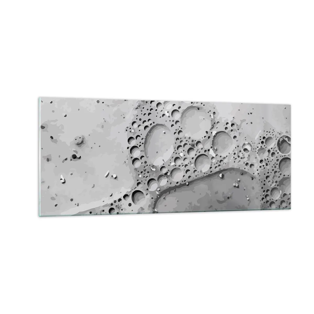 Obraz na skle - Stopa po zpěněném - 100x40 cm