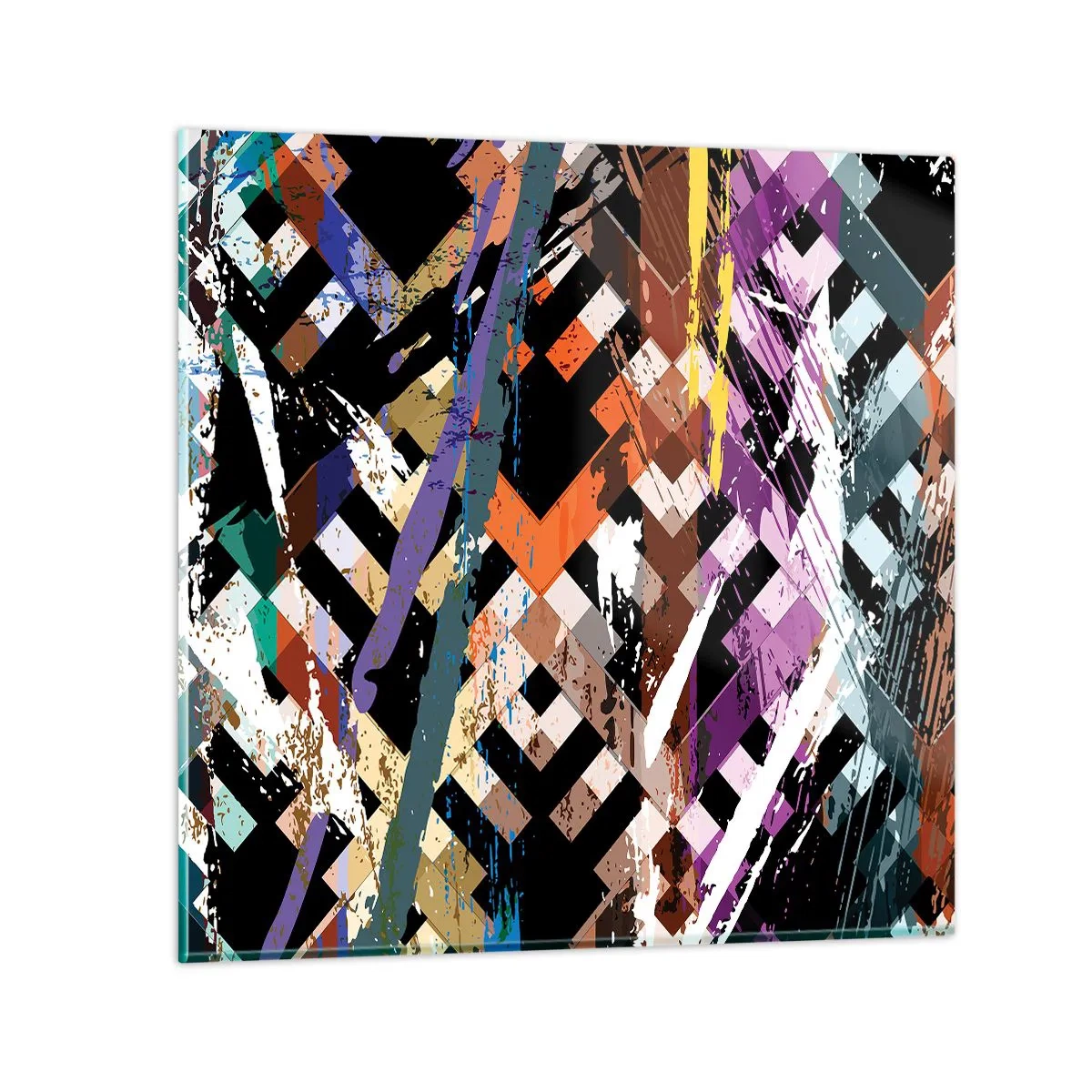 Obraz na skle - Umocněné na druhou - 60x60 cm