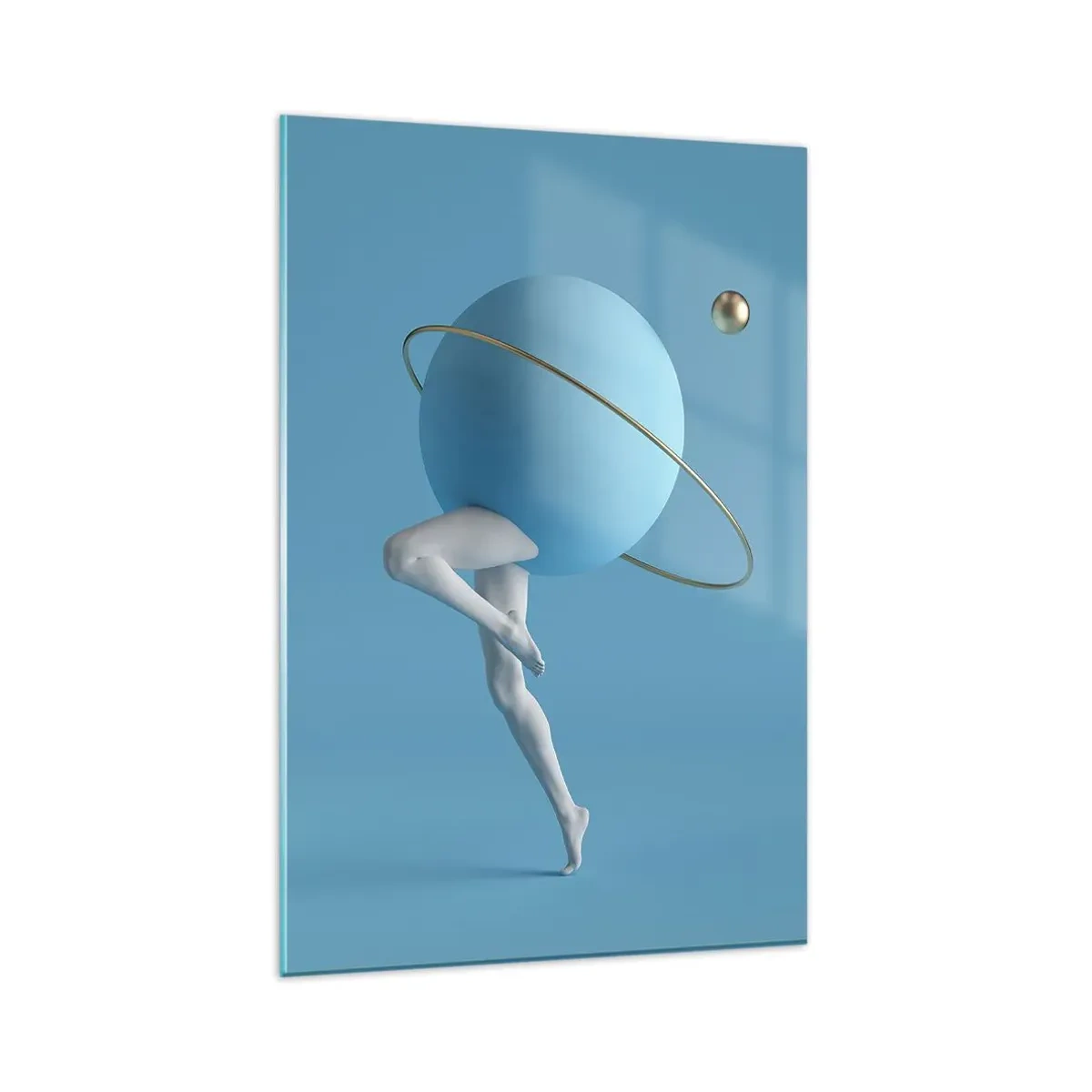 Obraz na skle - Šílenství planet - 80x120 cm