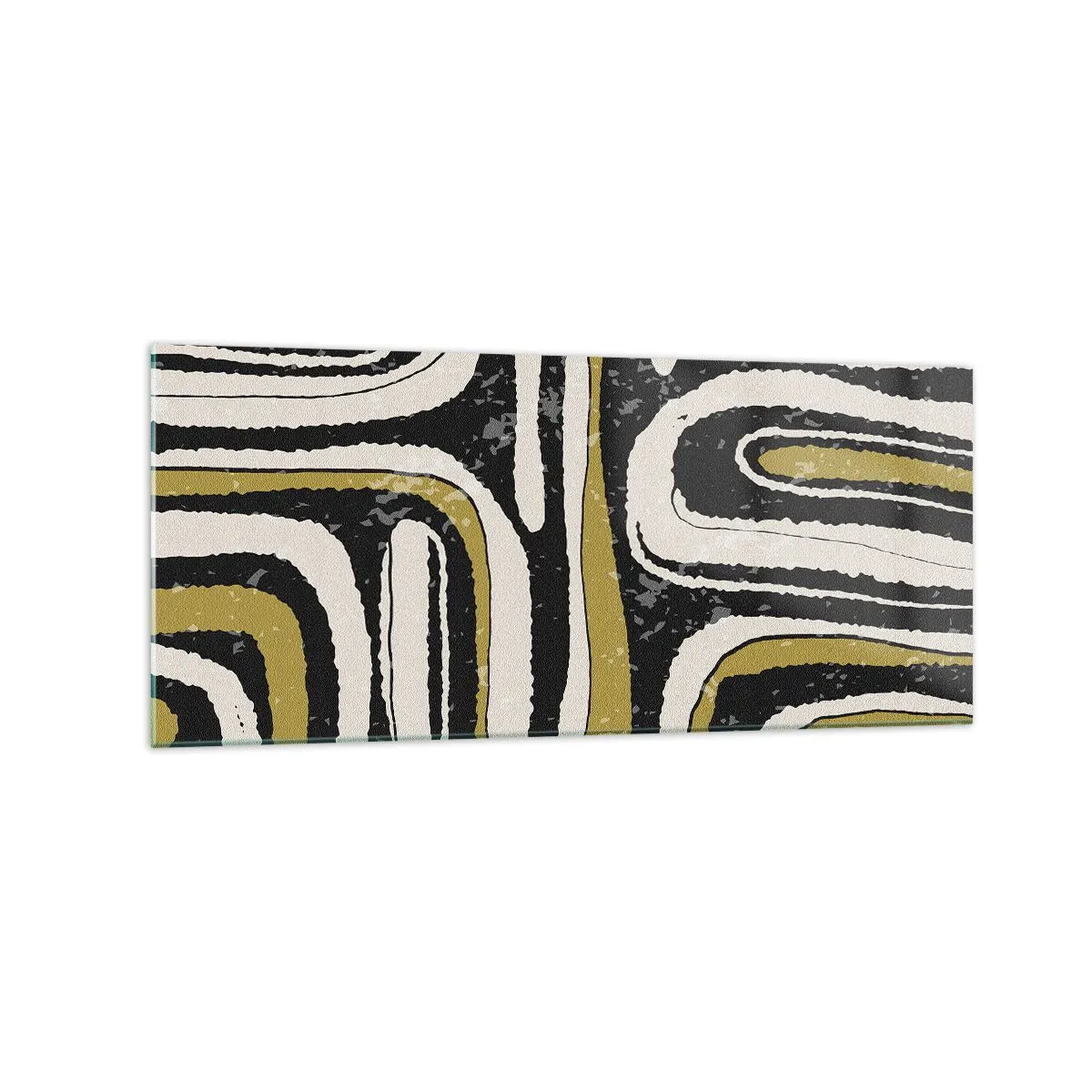 Obraz na skle - Kompozice: trakty a uličky - 120x50 cm