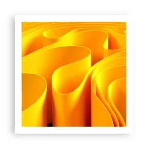 Plakát - Jako sluneční vlny - 60x60 cm