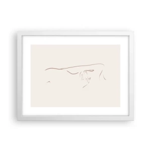 Plakát v bílém rámu - Tvar touhy - 40x30 cm