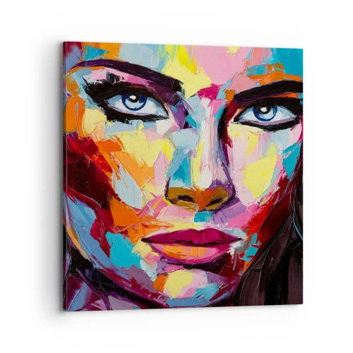 Obraz na plátně - Také barevná duše - 70x70 cm