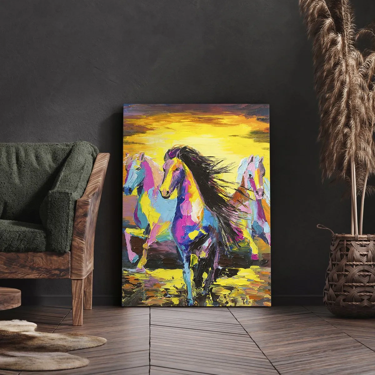 Obraz na plátně - Ponořené do duhy - 45x80 cm