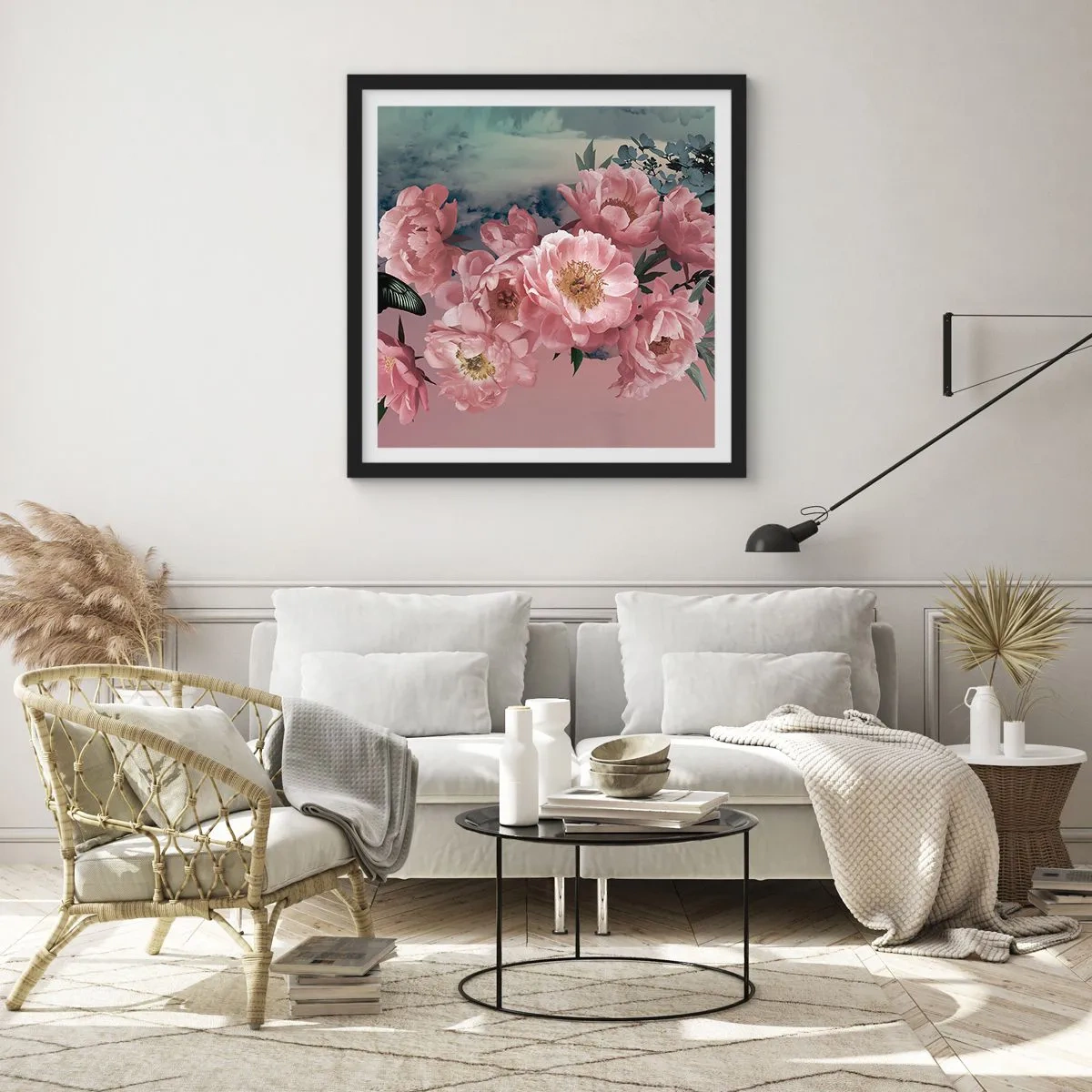 Plakát v černém rámu - Vrchol romantismu - 40x40 cm