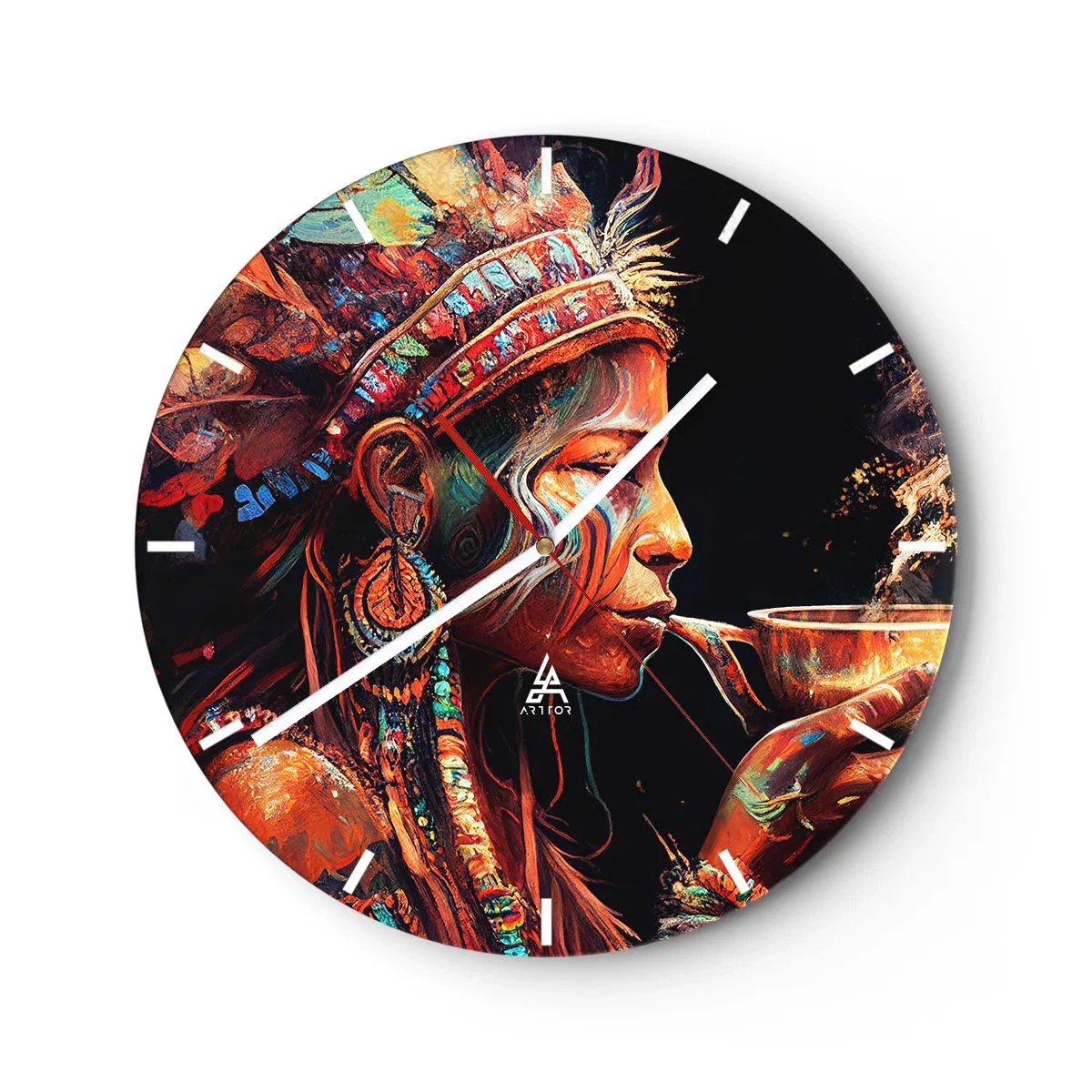 Nástěnné hodiny - Magický rituál - 40x40 cm