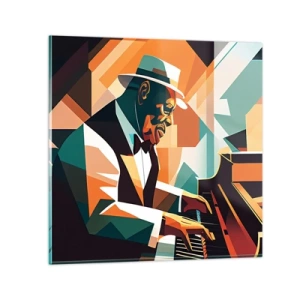 Obraz na skle - Celý tento jazz - 50x50 cm