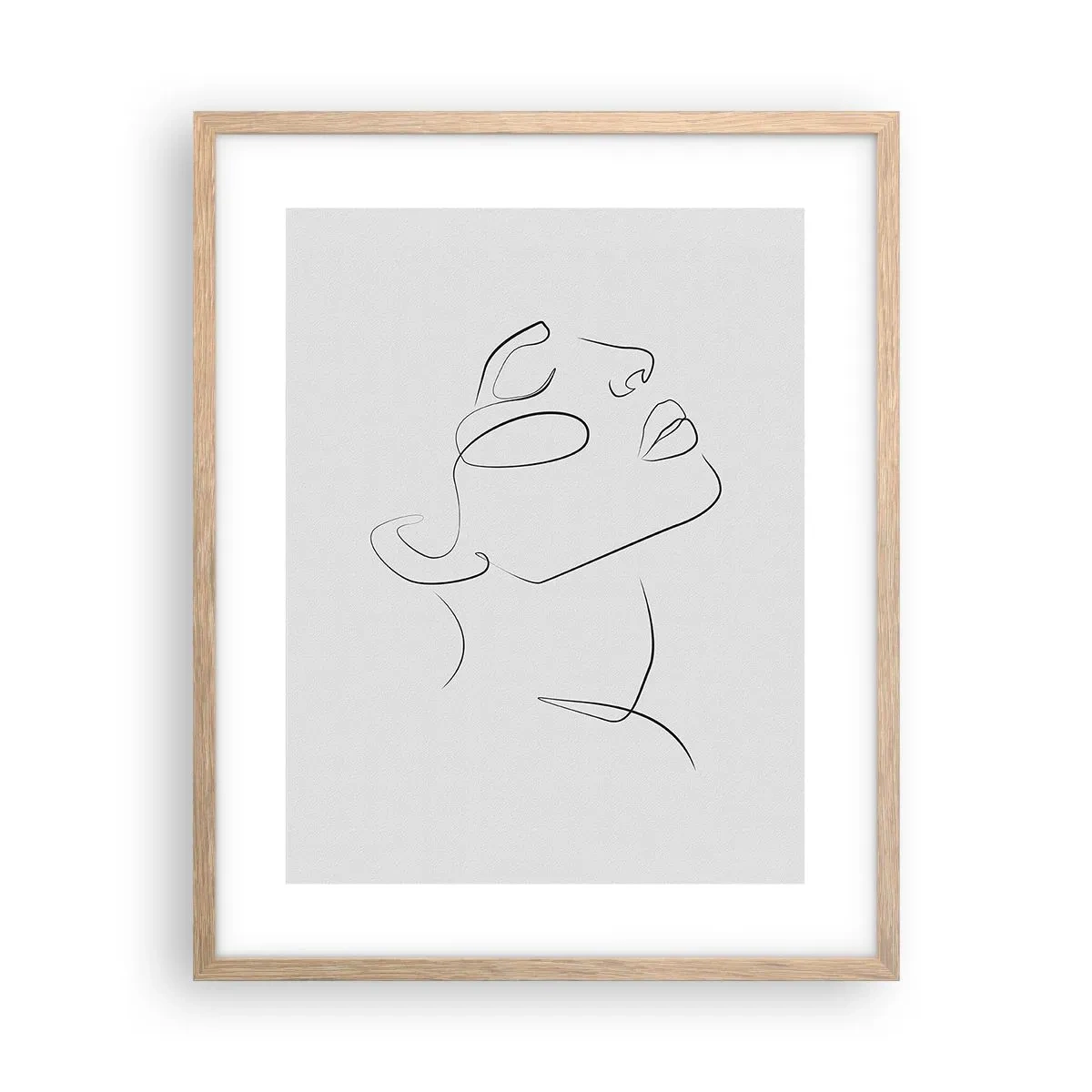 Plakát v rámu světlý dub - Meandry snu - 40x50 cm
