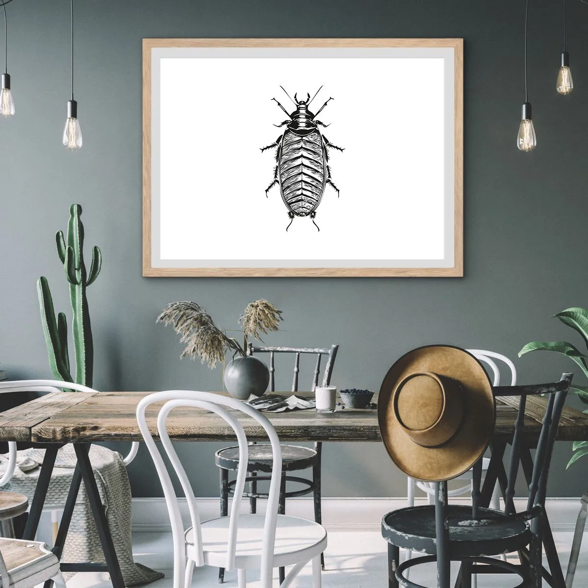 Plakát v rámu světlý dub - Vzorový exemplář! - 100x70 cm