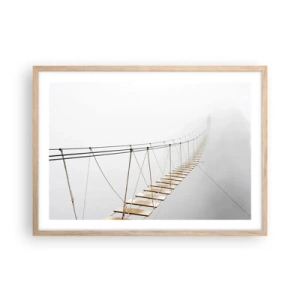 Plakát v rámu světlý dub - Kam vás zavede? - 70x50 cm