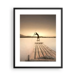 Plakát v černém rámu - Před odpočinkem - 40x50 cm