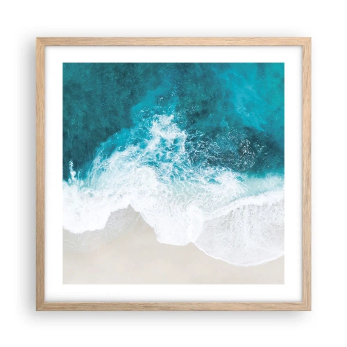 Plakát v rámu světlý dub - Přirozené pohlazení - 50x50 cm