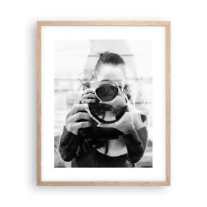 Plakát v rámu světlý dub - Tvůrce a materiál - 40x50 cm