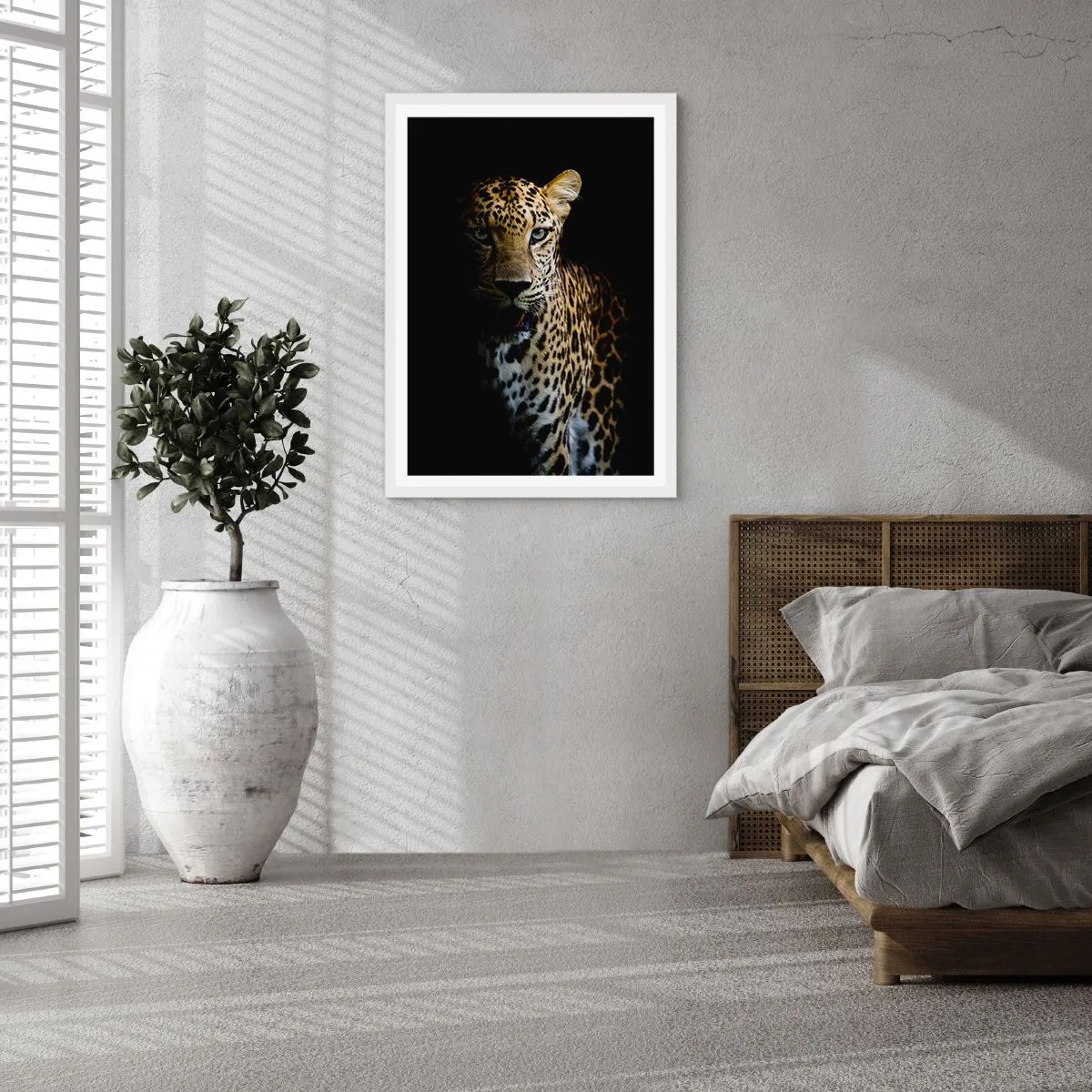 Plakát v bílém rámu - Temná krása - 70x100 cm