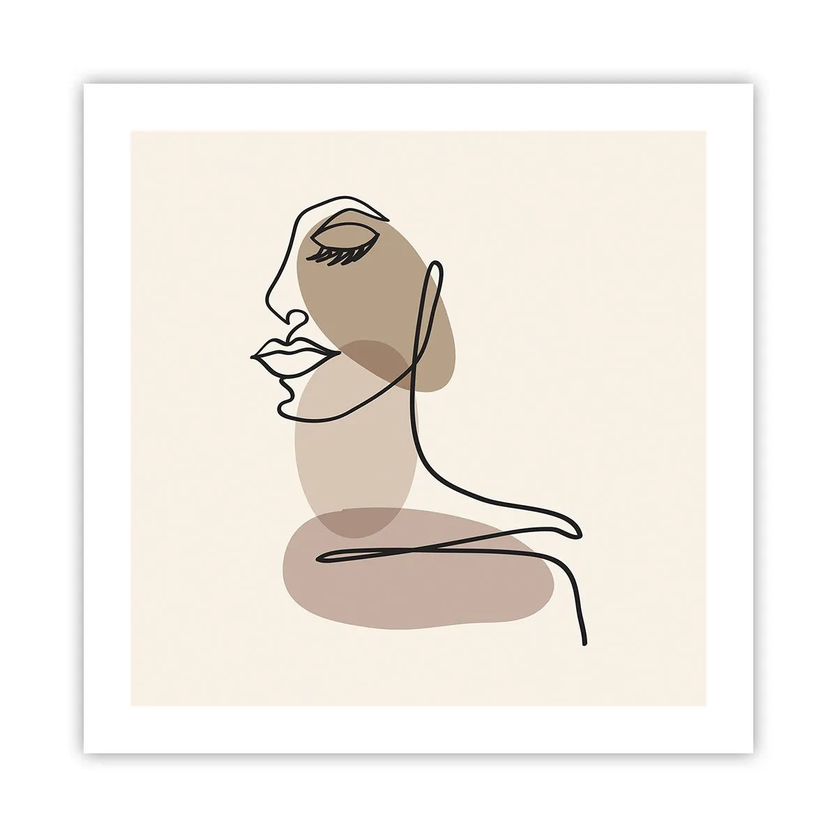 Plakát - Určitá linie krásy - 50x50 cm
