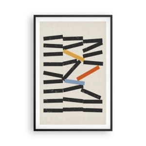 Plakát v černém rámu - Domino – kompozice - 61x91 cm