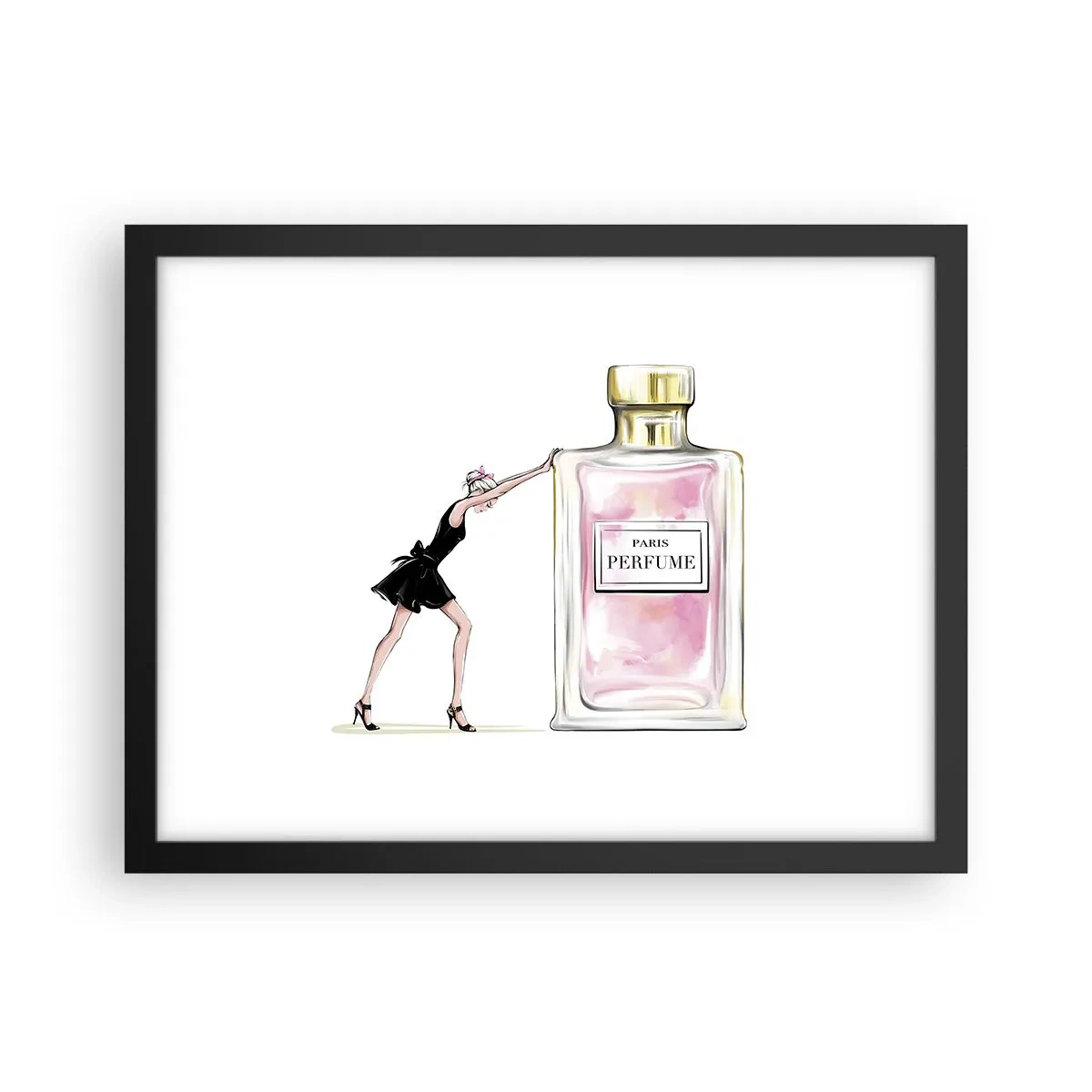 Plakát v černém rámu - Podstata ženskosti - 40x30 cm